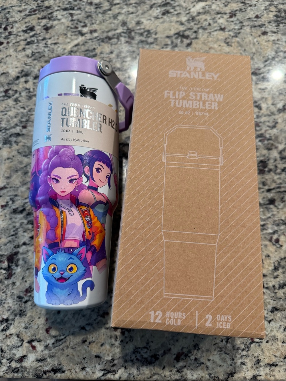 KPOP 30 oz Flip Straw Tumbler with Lid & Straw – Brand New - Picture 5 of 8